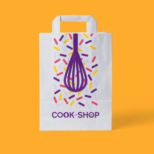 sac papier imprimé Cook-shoop